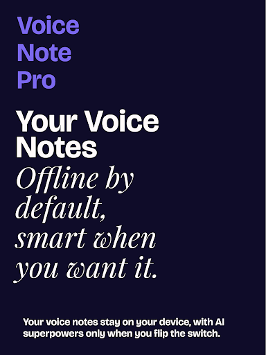 Voice Note Pro screenshot 1